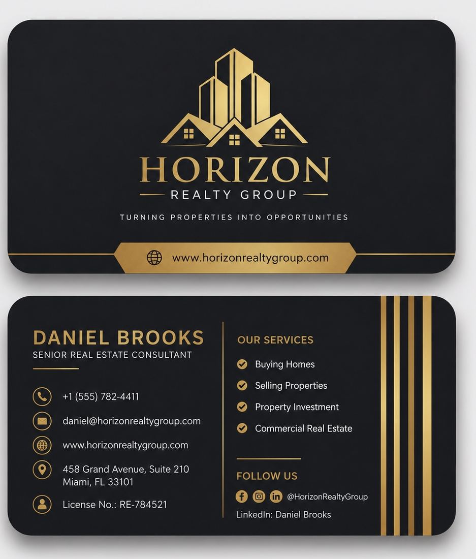 Real Estate & Lawyer Card